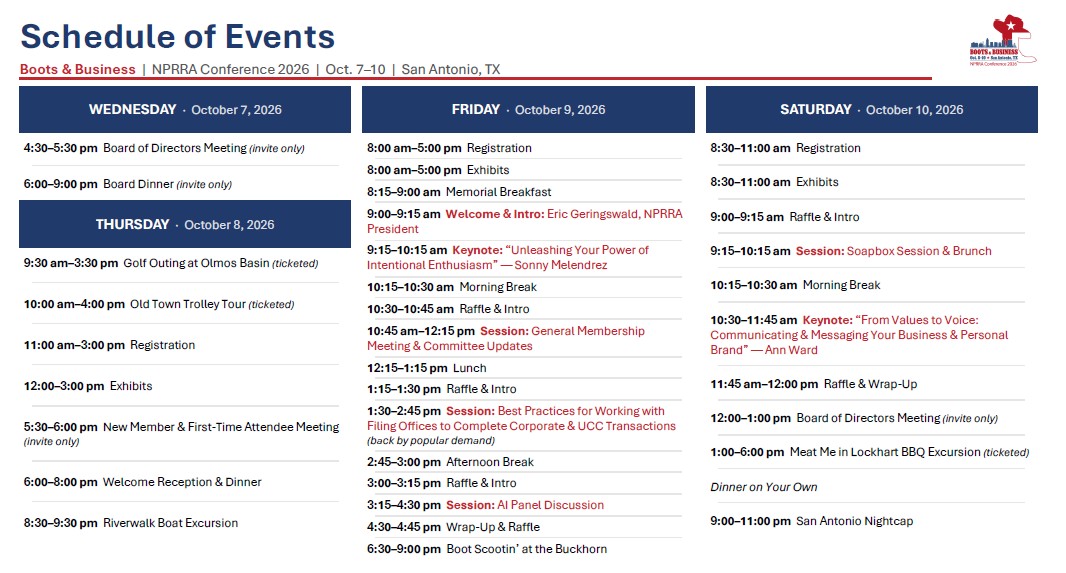 2026 mini conf schedule